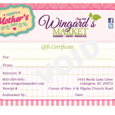 GOSWAC 5 Dollar Gift Certificate